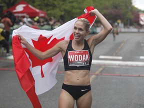 Natasha Wodak won the Canadian women’s 10k run at the Ottawa Race Weekend last year. 
She will be racing again out of Vancouver.