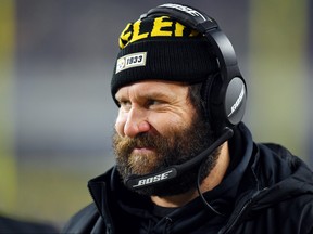 Ben Roethlisberger of the Pittsburgh Steelers looks on during the game against the Buffalo Bills at Heinz Field on Dec. 15, 2019 in Pittsburgh, Penn.