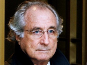 Bernie Madoff exits the Manhattan federal court house in New York in this Jan. 14, 2009, file photo.