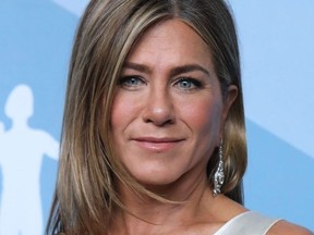 Jennifer Aniston poses backstage with her Outstanding Performance by a Female Actor in a Drama Series for "The Morning Show".