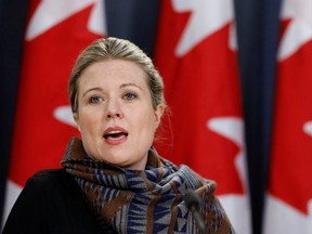 Michelle Rempel Garner attends a press conference in Ottawa, Ontario, Canada January 29, 2020.