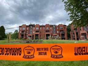 There were no injuries reported after a fire broke out in this apartment building on rue de Morency in Gatineau on Saturday, June 6.