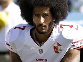 While former San Francisco 49ers quarterback Colin Kaepernick (pictured) has been praised by Los Angeles Chargers coach Anthony Lynn, it doesn't seem as though the bench boss likes his skills enough to give him a job.
