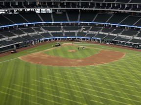 The Texas Rangers aren’t able to play at their new home, Globe Life Field, and Major League Baseball may not be playing anywhere this year.