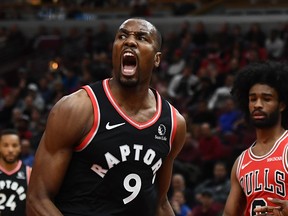 Raptors power forward Serge Ibaka has confidence in his team's ability to repeat as NBA champion.