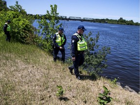 The Ottawa Police Service's marine dive and trails unit along with the emergency services unit were searching for the 14-year-old male who went missing after jumping off the Prince of Wales Bridge Friday night.