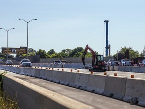 Highway 417 at the location of the bridge replacement.