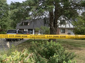 Police have launched a homicide investigation after an Ottawa woman was found dead at this Kemptville-area home.