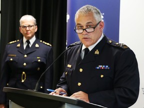 OTTAWA- July 03, 2020 - Deputy Commissioner Mike Duheme of the RCMP talks about the timeline of the attack that occurred on the grounds of Rideau Hall in Ottawa during a press conference, July 03, 2020.