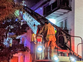 Ottawa Fire Services at the scene of a fire on McArthur Ave. on July 2, 2020.
