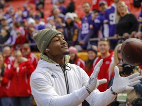 Bills fans may have to wait for their first glimpse of Stefon Diggs in Buffalo colours. The star wideout, obtained in a blockbuster trade with the Vikings, is thinking of sitting out the season because of the coronavirus pandemic.