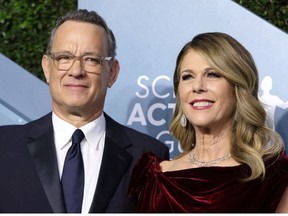 Tom Hanks and Rita Wilson attend the 26th Screen Actors Guild Awards on January 19, 2020.