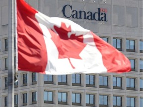 The facade of the headquarters of the Department of National Defence is pictured in Ottawa, on April 3, 2013. Canada's top military and civilian defence officials have apologized for not responding sooner to questions about systemic racism in the Department of National Defence and Canadian Armed Forces. CP