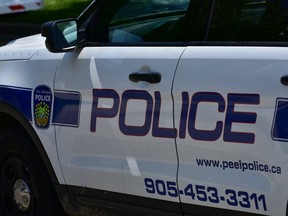 File photo of a Peel Regional Police vehicle at a crime scene.