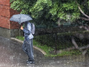 Ottawa was hit with heavy rain after a tornado warning was issued, Sunday August 2, 2020.