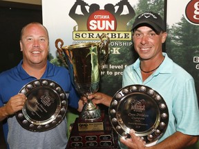 Last year's title with Kyle Koski, left, was the 11th overall for Allen McGee in the Sun Scramble.