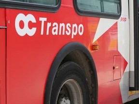 An OC Transpo bus in a file photo from April.