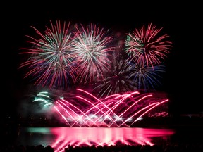Fireworks show in 2013 at Casino du Lac Leamy.