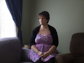 Karyn Keith, who receives CPP disabilities benefits, poses for a portrait in her home in Brampton, Ont., Monday, January 27, 2020.