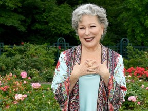 Bette Midler introduces the "Divine Miss M" Rose at the New York Restoration Project Spring Picnic at the New York Botanical Garden on June 19, 2019 in New York City.