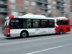 An OC Transpo bus in a file photo.