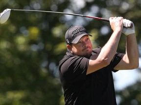 Ken Tasker during the Ottawa Sun Scramble at Club de Golf Le Sorcier in Gatineau on Wednesday.