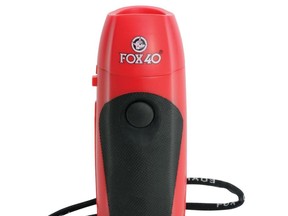 The Fox 40 electronic whistle, made in Canada, is quickly becoming a popular choice among sports leagues amid the COVID-19 pandemic.