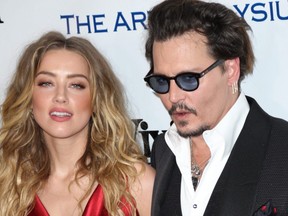 Amber Heard and Johnny Depp.