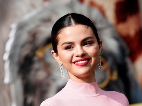Cast member Selena Gomez poses at the premiere for the film "Dolittle" in Los Angeles, California, U.S., January 11, 2020.