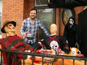 Alain Nantel, and his Eight-year-old son Alexandre Nantel have been putting out terrifying Halloween decorations outside their home at 52 Preston in Ottawa daily.

assignment 134673

Jean Levac/POSTMEDIA