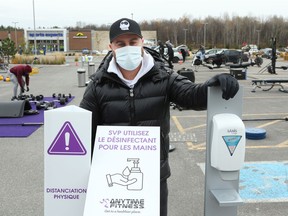 Co-owner, Jeff Christison opened a gym in parking lot of Anytime Fitness to support the ongoing fight to keep gyms open and deem health and fitness as