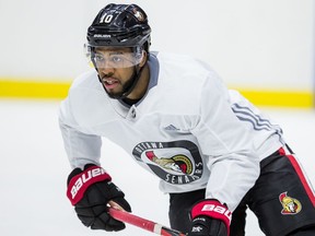 Ottawa Senators left wing Anthony Duclair skates during team practice at the Canadian Tire Centre on Monday. March 2, 2020.