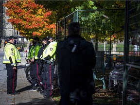 On Saturday, Oct. 17, 2020, Ottawa police removed the encampment that had been set up in July beside the National War Memorial.