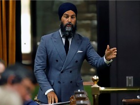 New Democratic Party Leader Jagmeet Singh speaks during question period on Sept. 29, 2020.