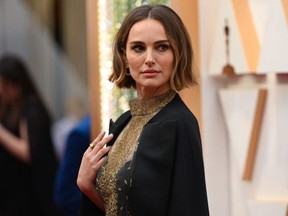 Natalie Portman arrives for the 92nd Academy Awards at the Dolby Theatre in Hollywood, Calif., on Sunday, Feb. 9, 2020.