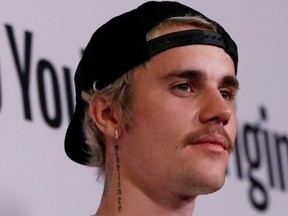 Singer Justin Bieber poses at the premiere for the documentary television series "Justin Bieber: Seasons" in Los Angeles, California, U.S., January 27, 2020.