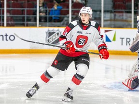 Forward Jack Quinn of the Ottawa 67's .