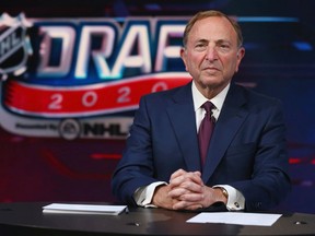 NHL commissioner Gary Bettman in a file photo from the league's draft in erarly October.