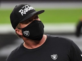 Head coach Jon Gruden and the Raiders could be missing many players this week because of a player testing positive for COVID-19.