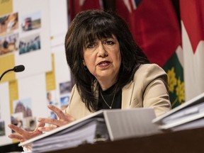 Ontario Auditor General Bonnie Lysyk speaks during a press conference at Queen's Park on, December 4, 2019.