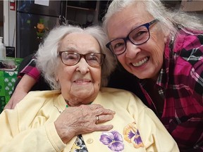 Facebook photo of Rose Anne Reilly (right) with her mother, Rose Reilly.
