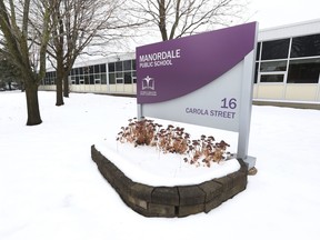 Manordale Public School, where a pop-up clinic for COVID-19 testing is scheduled to be held on Sunday.