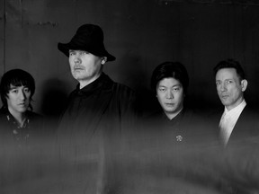 The Smashing Pumpkins from left to right: Jeff Schroeder, Billy Corgan, James Iha and Jimmy Chamberlin.