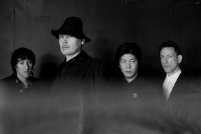 The Smashing Pumpkins from left to right: Jeff Schroeder, Billy Corgan, James Iha and Jimmy Chamberlin.