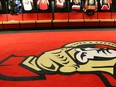 Ottawa Senators dressing room.