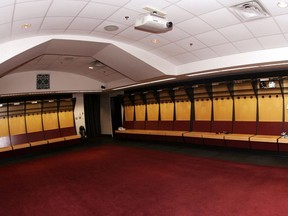 File photo/ Ottawa Senators' dressing room.