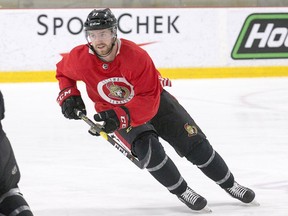 Senators centre Chris Tierney says it's nice to be getting back into something like a normal pre-training camp routine.