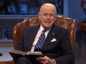 Jim Carrey portrays Joe Biden on "Saturday Night Live" on Saturday, Oct. 31, 2020.