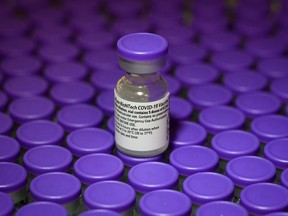 Vials of the Pfizer/BioNTech Covid-19 vaccine.