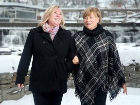 Sisters Allison Vaughan, left, and Linda Julian have been with the Ottawa Senators since Day 1.